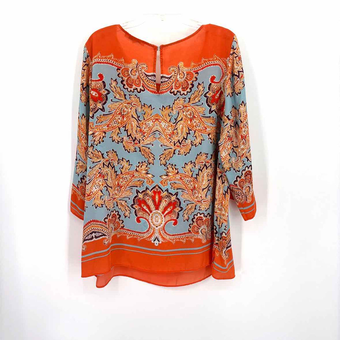 Size 2X ROSE + OLIVE Orange Shirt