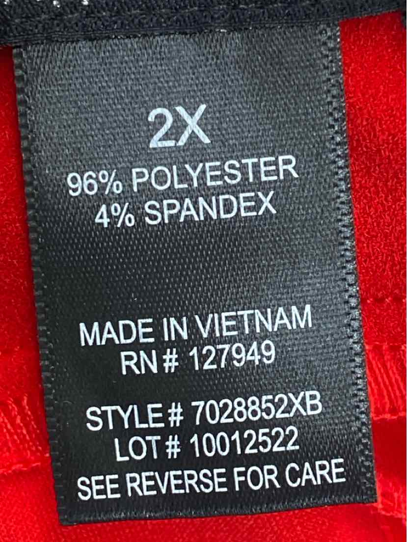 Size 2X Red Pants