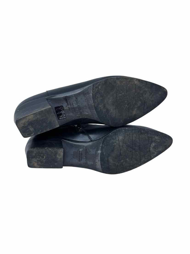 Shoe Size 11 Aqatalia Black Leather Luxury - Boots