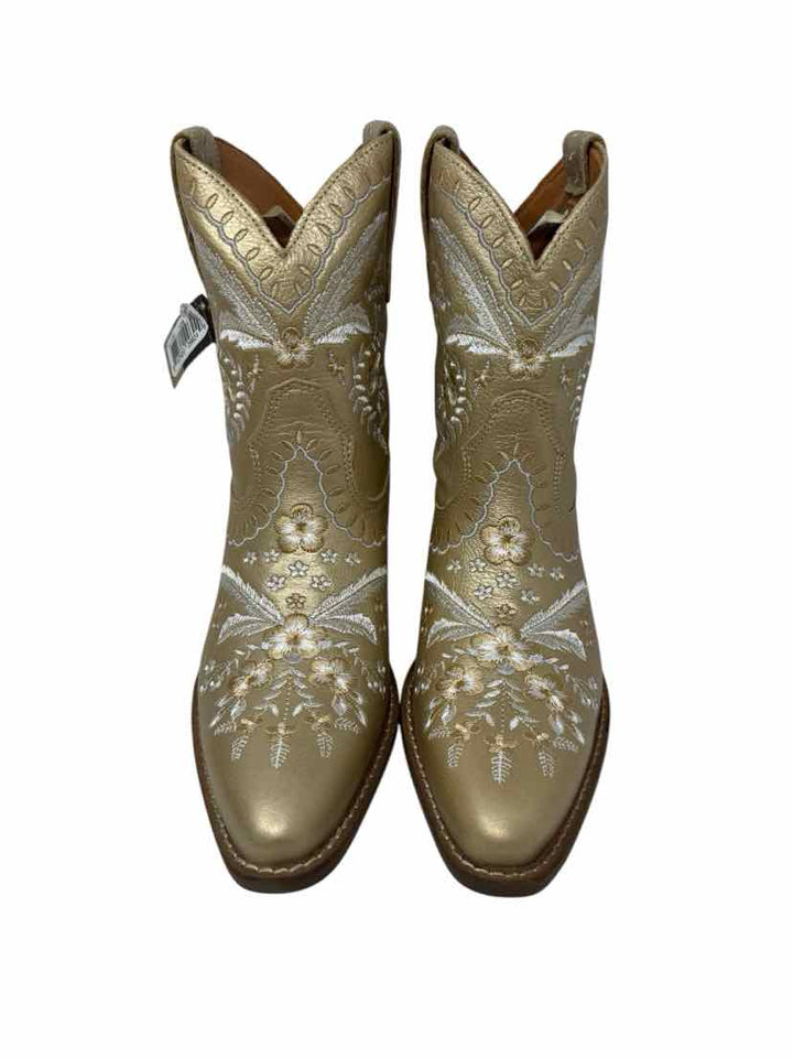 Shoe Size 8.5 DINGO Gold Leather Boots