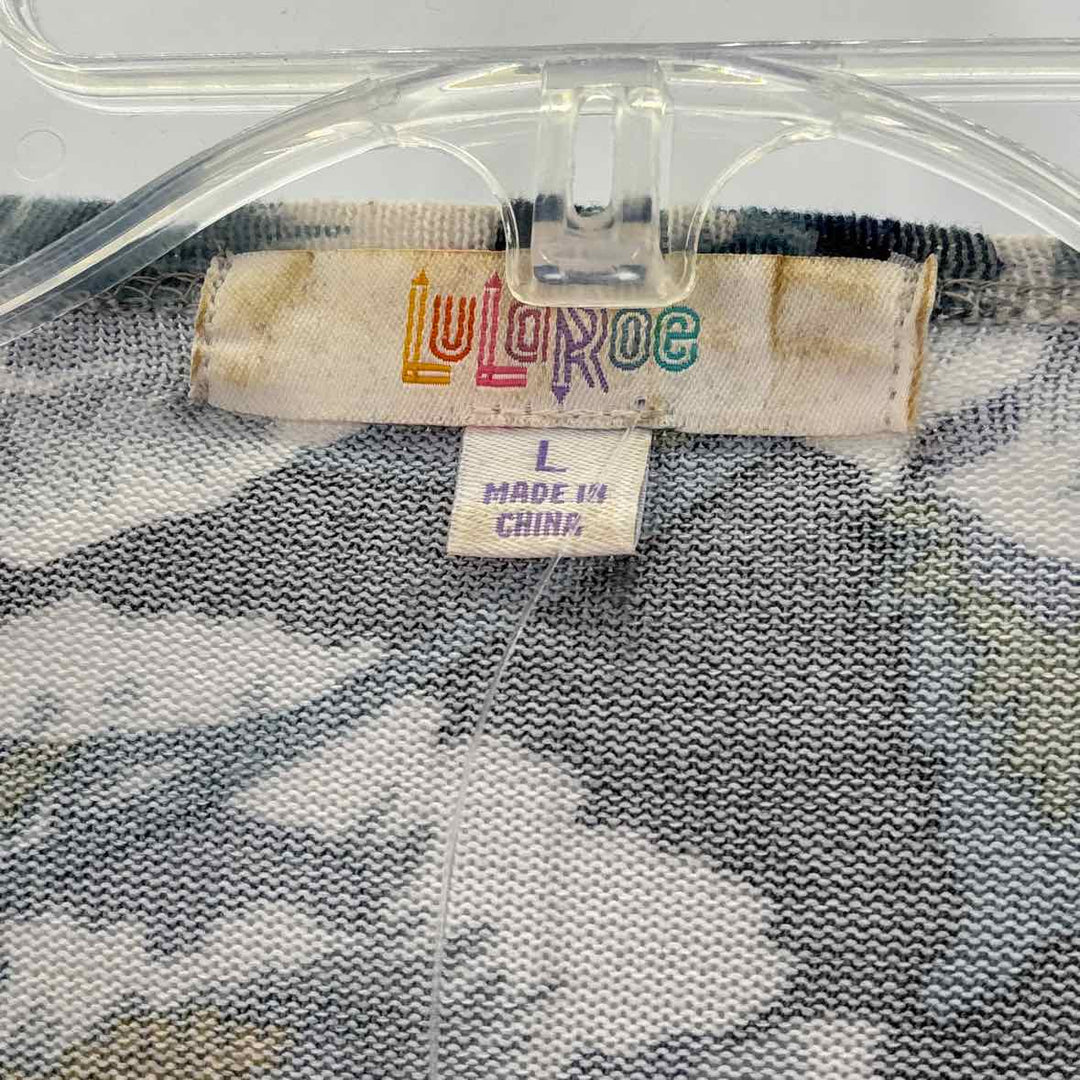 Size L lularoe Blue Print Sweater