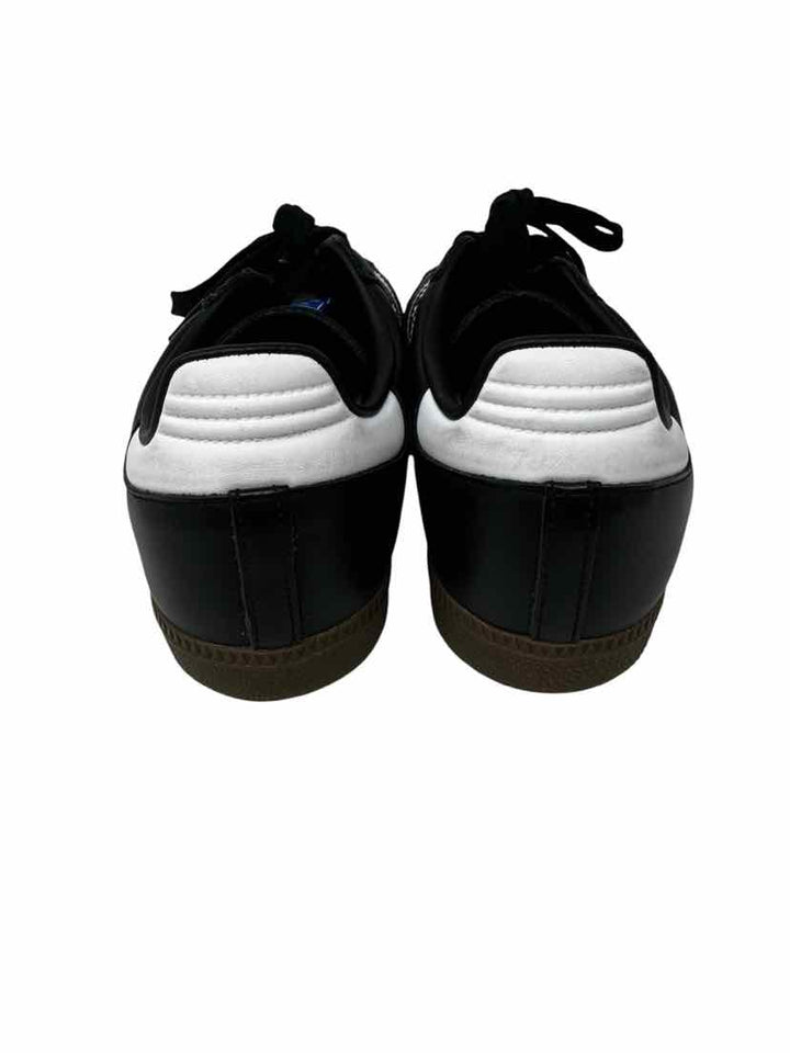 Shoe Size 8 Adidas Black Leather Sneakers