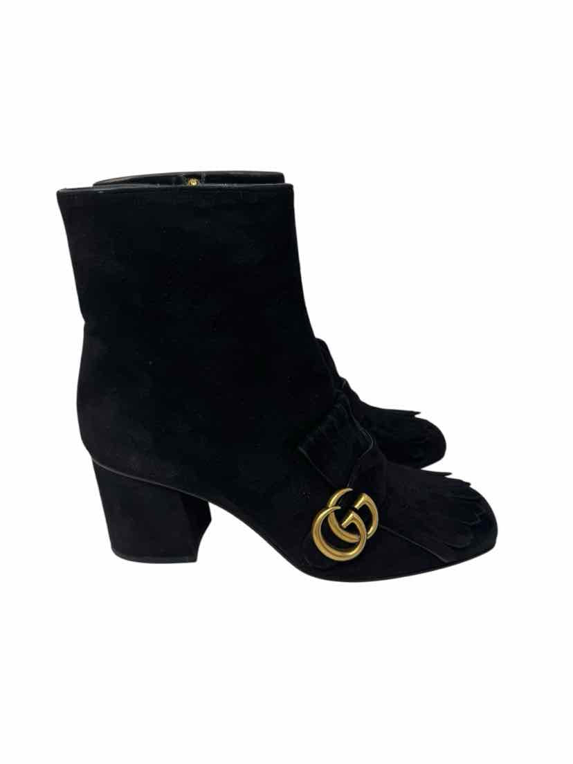 Shoe Size 39.5 Gucci Black Suede Luxury - Boots