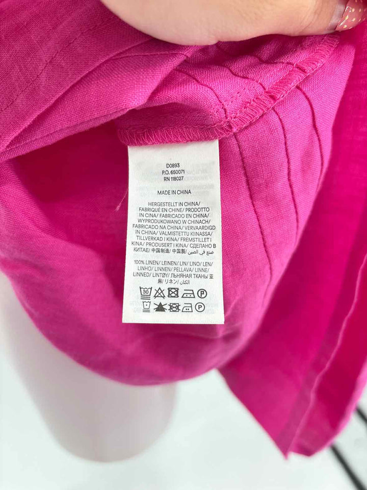 Size 6P Boden Pink Linen Dress