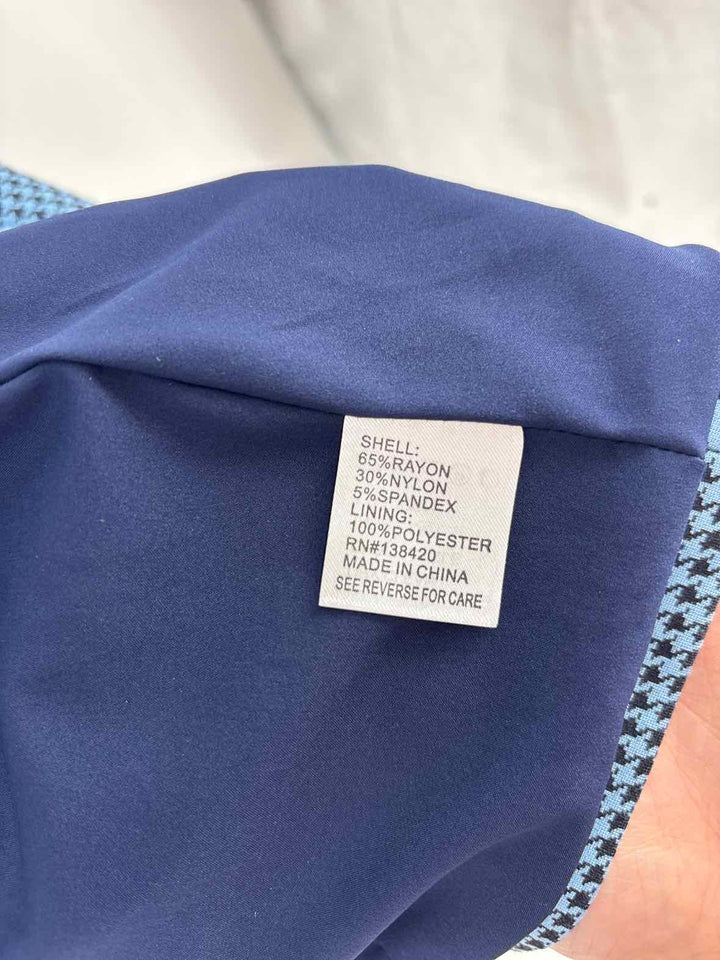 Size 6 CARLISLE Blue Print Blazer