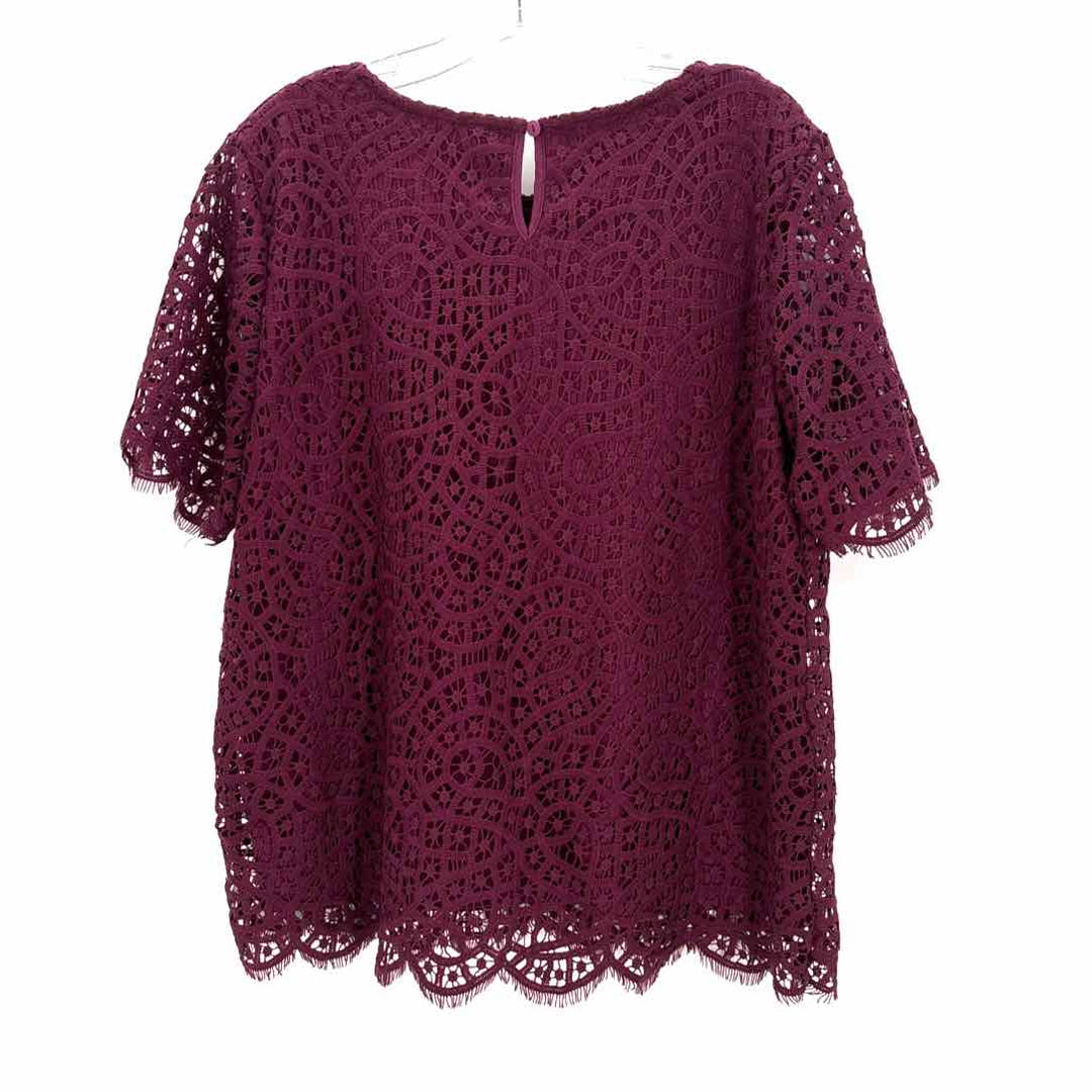 Size XL PHILOSPHY Purple Lace Shirt