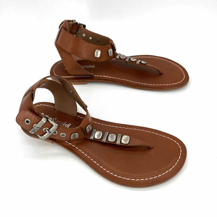 Shoe Size 40 JEFFREY CAMPBELL Camel Leather Sandals