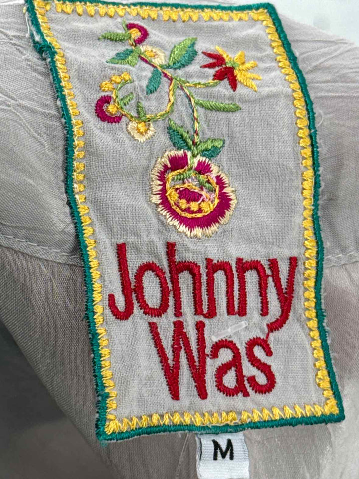 Size M Johnny Was Gray Shirt