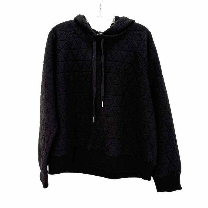 Size XL EVEREVE Black Knit Quilted Shirt