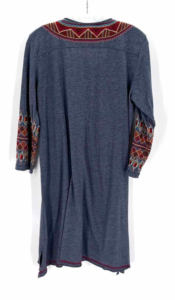 Size L Johnny Was Blue Shirt