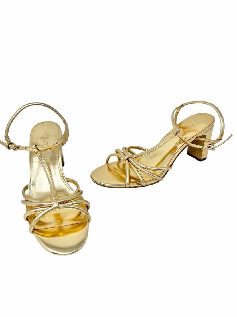 Shoe Size 10 J Crew Gold Heels
