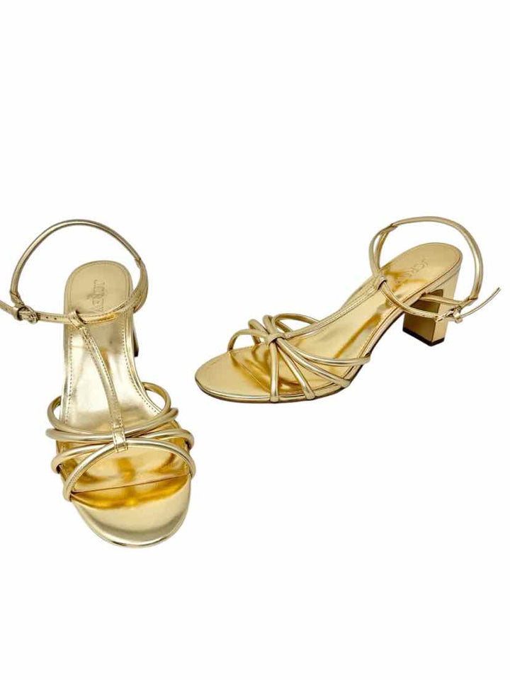 Shoe Size 10 J Crew Gold Heels