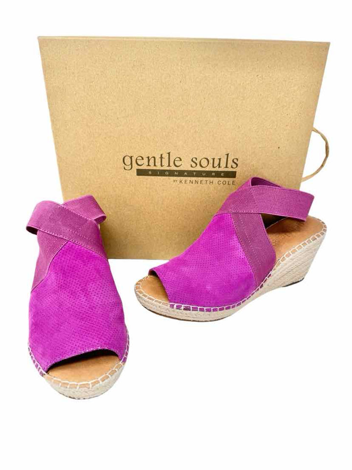 Shoe Size 8.5 GENTLE FAWN Fuschia Suede Sandals