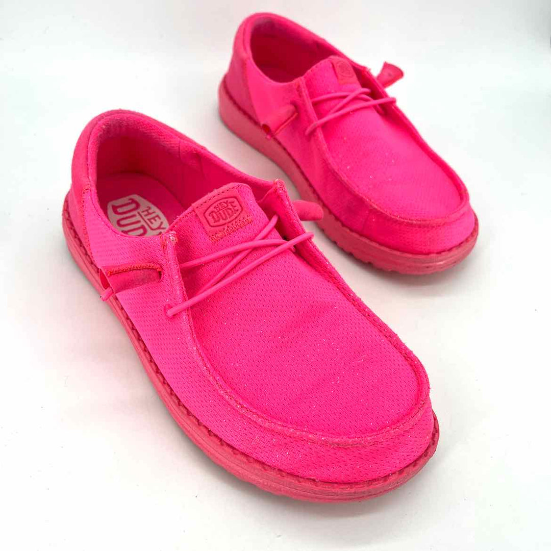 Shoe Size 7 Hot Pink Flats