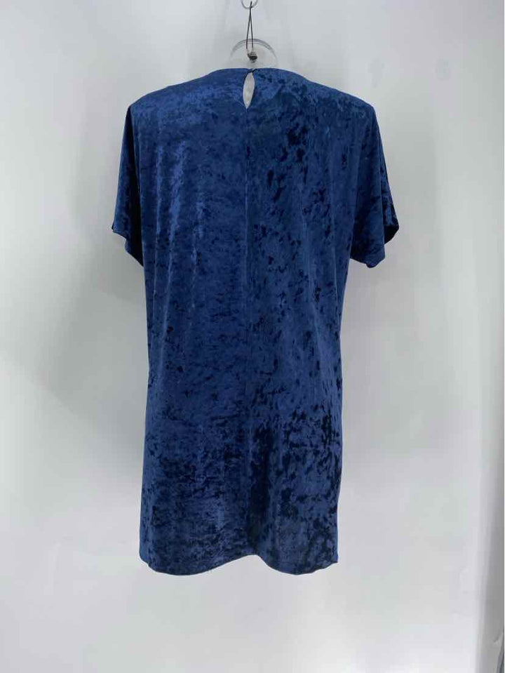 Size M Navy Velour Dress