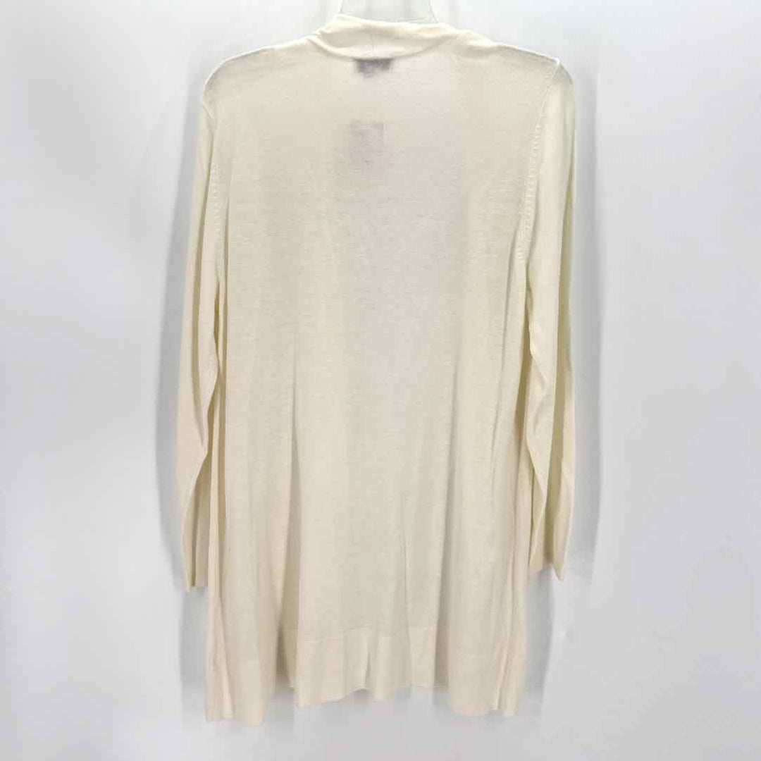 Size L SUSAN GRAVER Ivory Knit Sweater