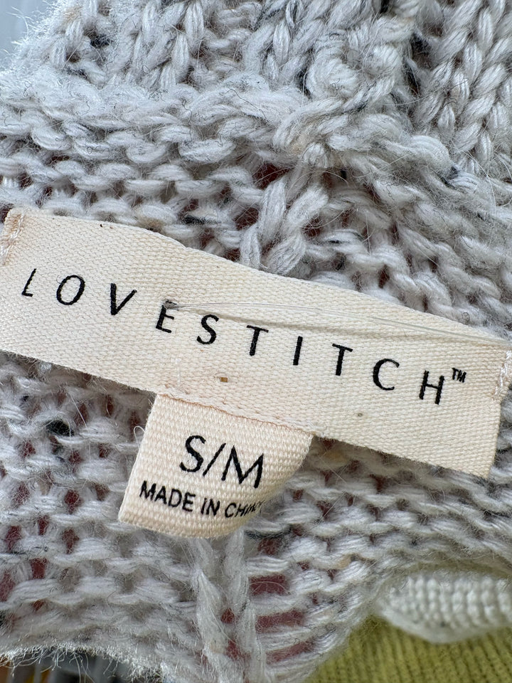 Size M/L LOVE STITCH Ivory Knit Cardigan