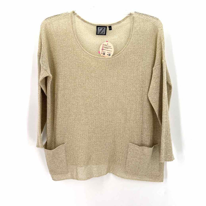 Size L Z SUPPLY Gold Sweater