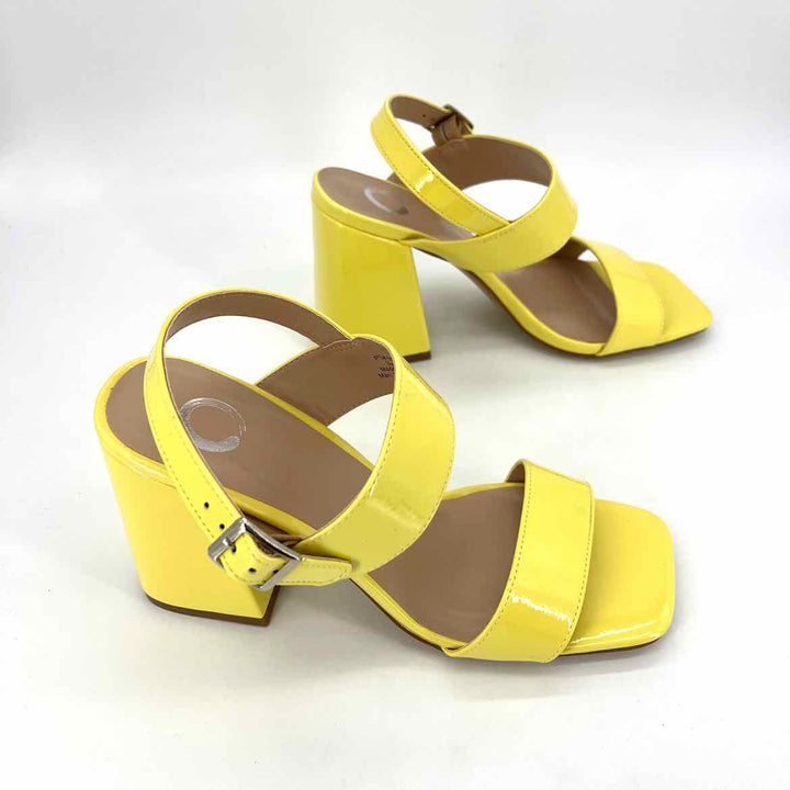 Shoe Size 7.5 Yellow PATENT Sandals
