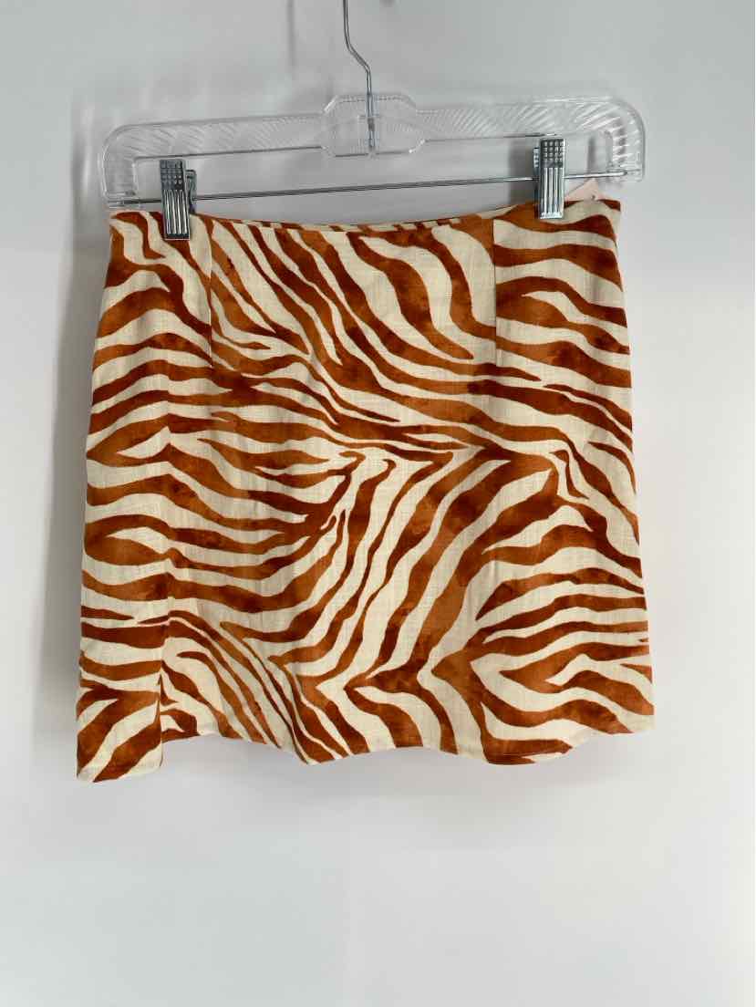 Size S AQUA Tan Skirt