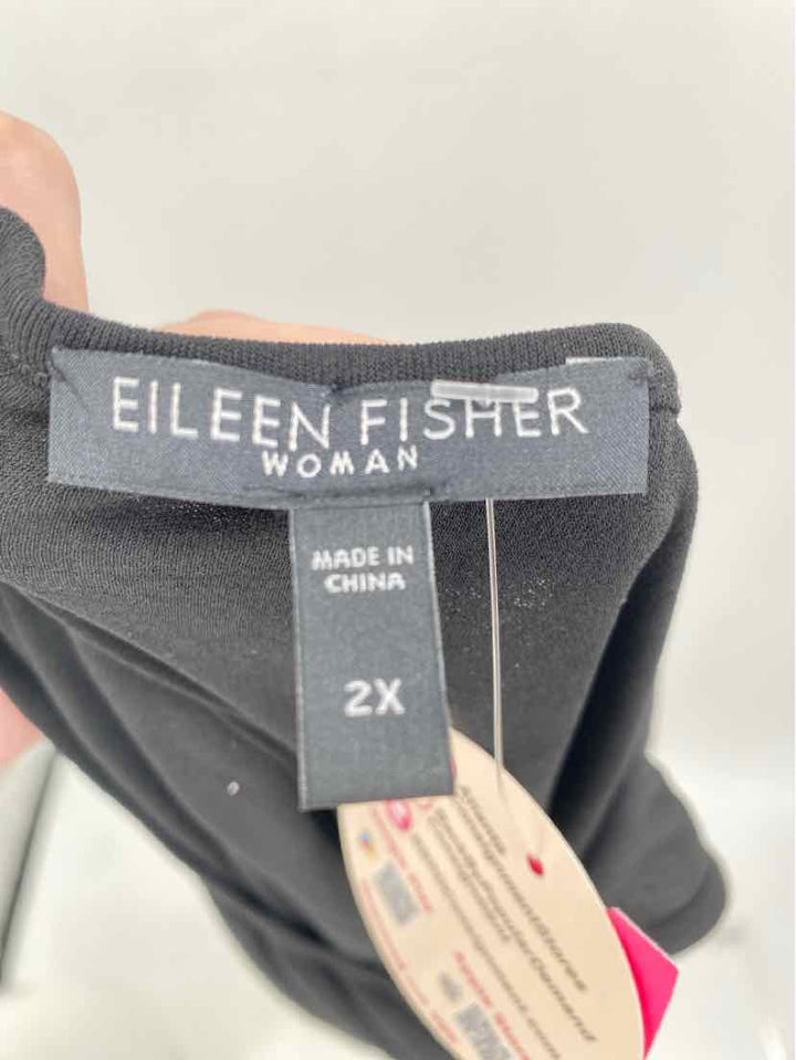 Size 2X Eileen Fisher Black Shirt