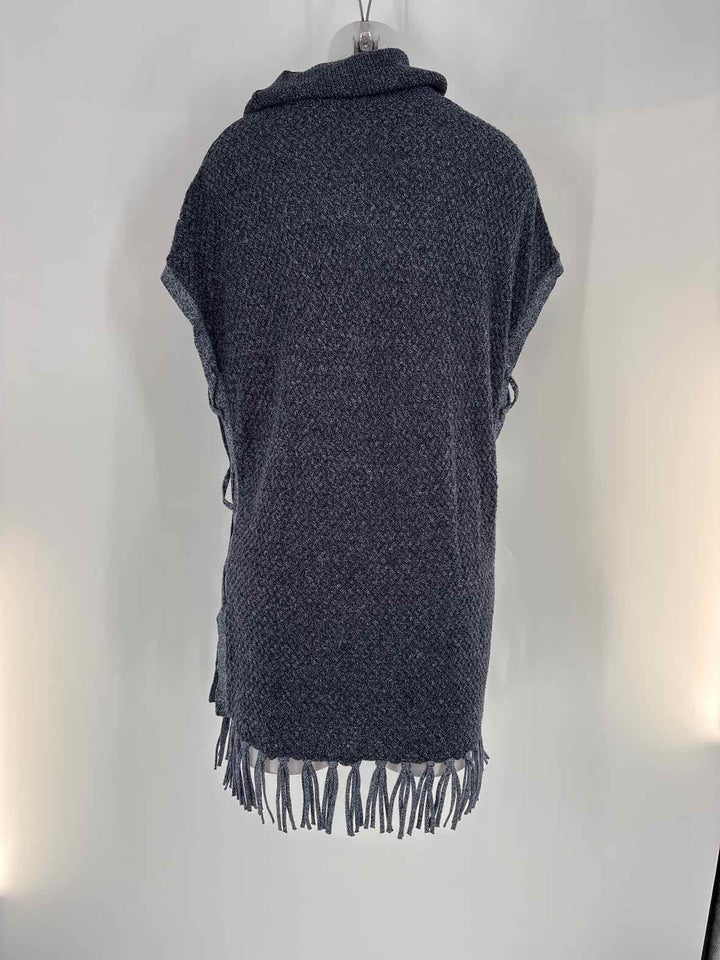 Size M ETCETERA Navy Print Sweater