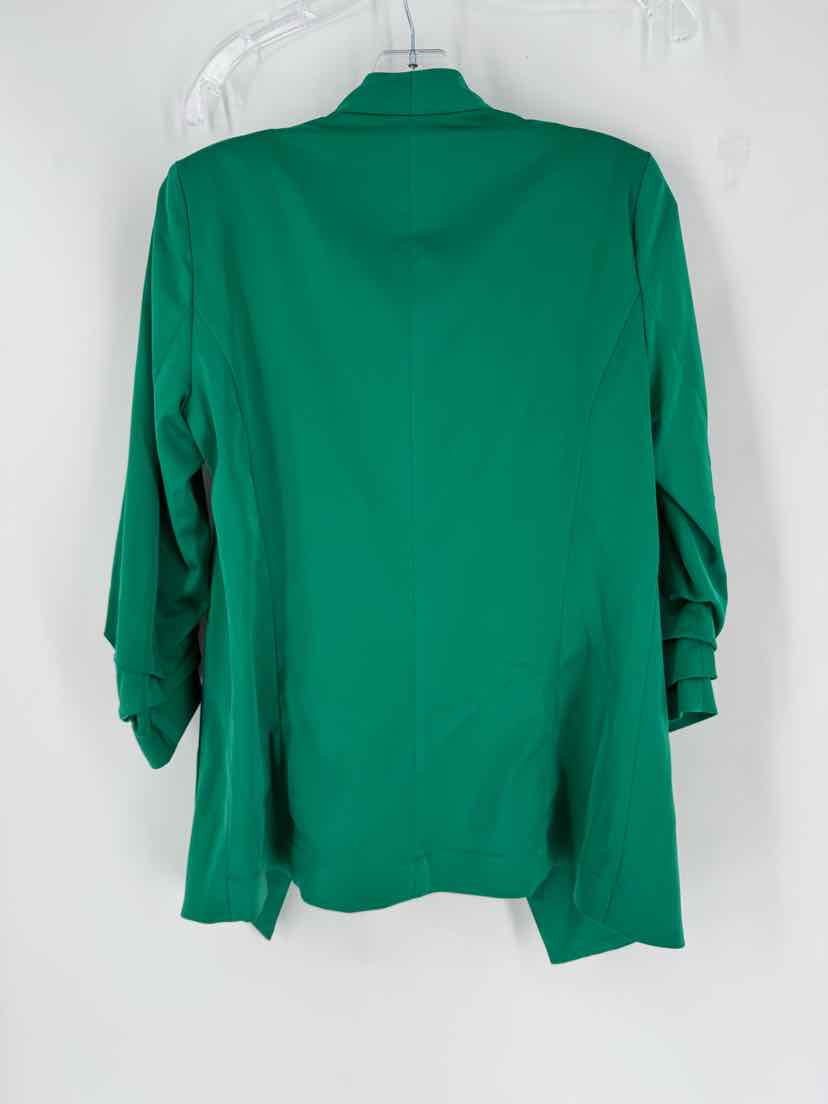 Size XS RACHEL ROY Green Sateen Blazer