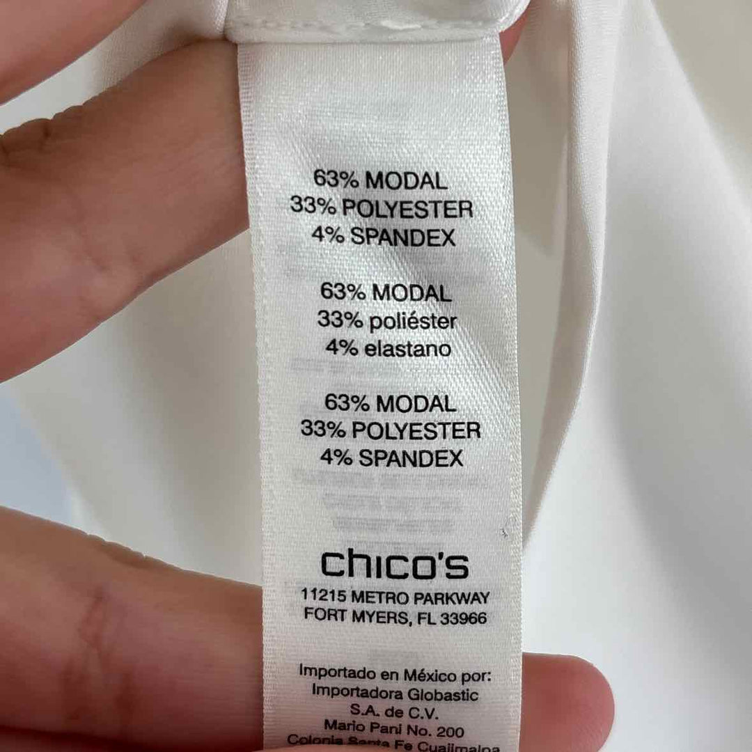 Size S Chico's Ivory Shirt