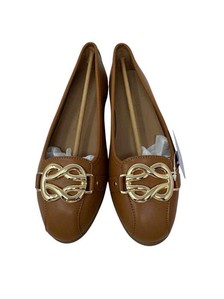 Shoe Size 8.5 AEROSOLES Tan Leather Flats