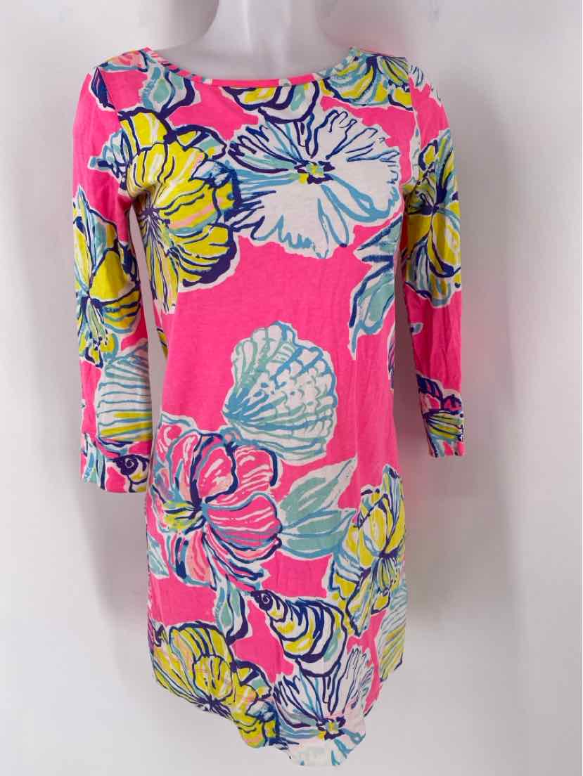 Size 2 Lilly Pulitzer Navy Print Dress