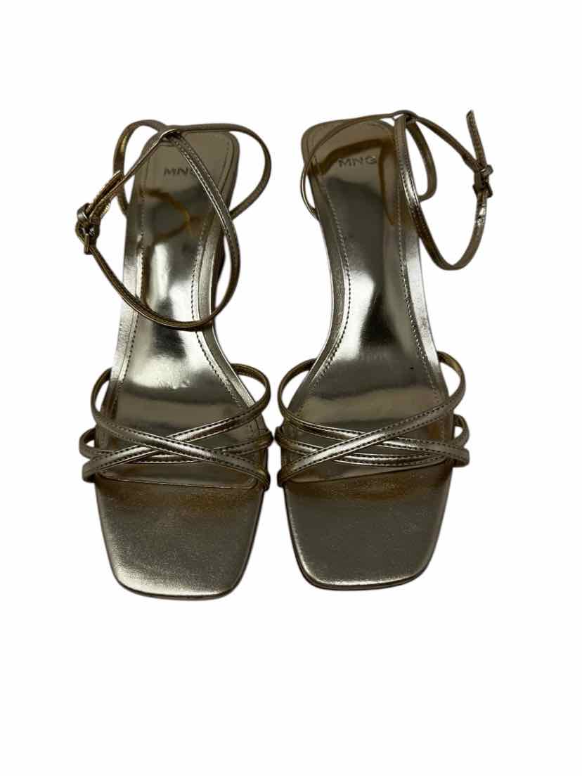 Shoe Size 39 MNG Gold Sandals
