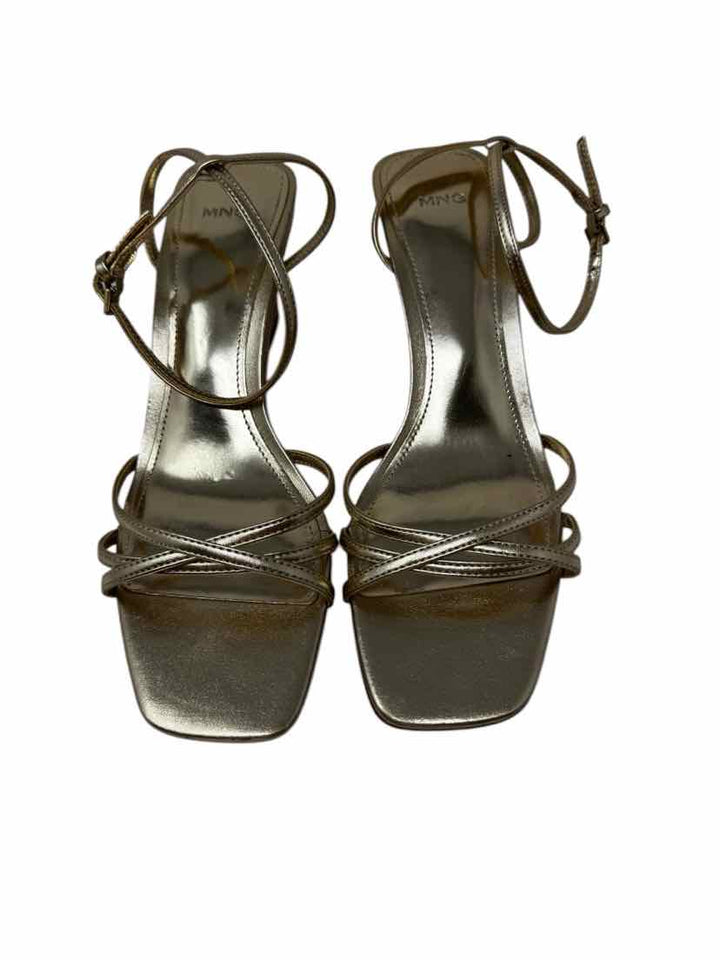 Shoe Size 39 MNG Gold Sandals