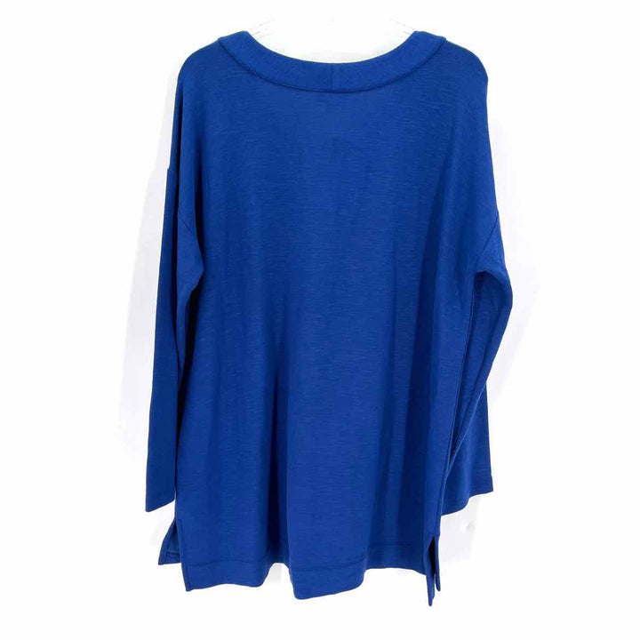 Size L J JILL Royal Blue Knit Shirt