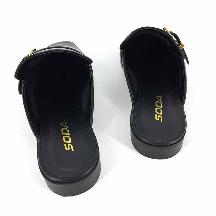Shoe Size 8 SODA Black Faux Leather Loafers