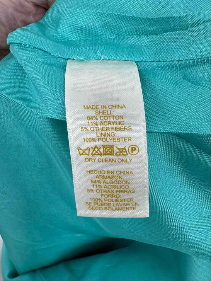 Size 6 Kate Spade Green Tweed Skirt