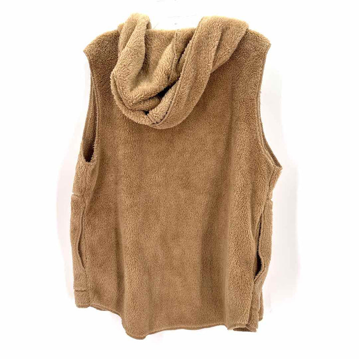 Size L/XL DYLAN Tan Faux Fur Vest