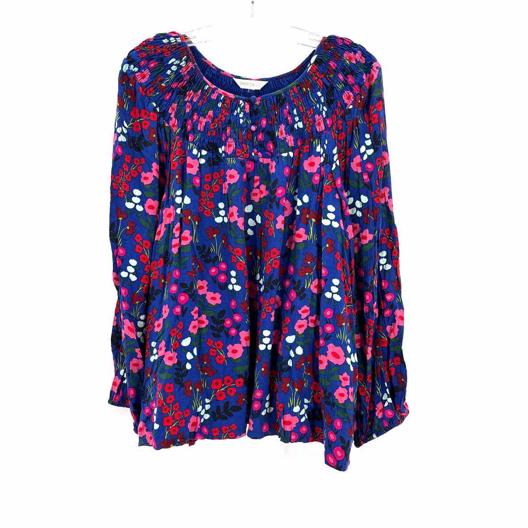 Size L CROWN & IVY Blue Shirt