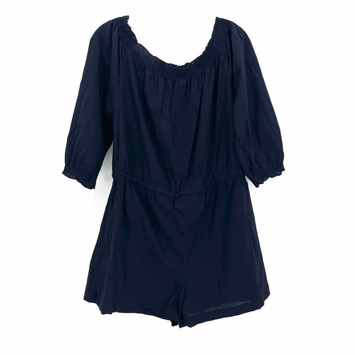 Size L Mud Pie Navy Romper