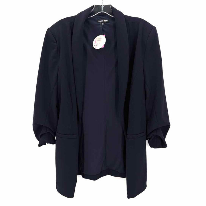 Size 1X FASHION NOVA Navy Jacket