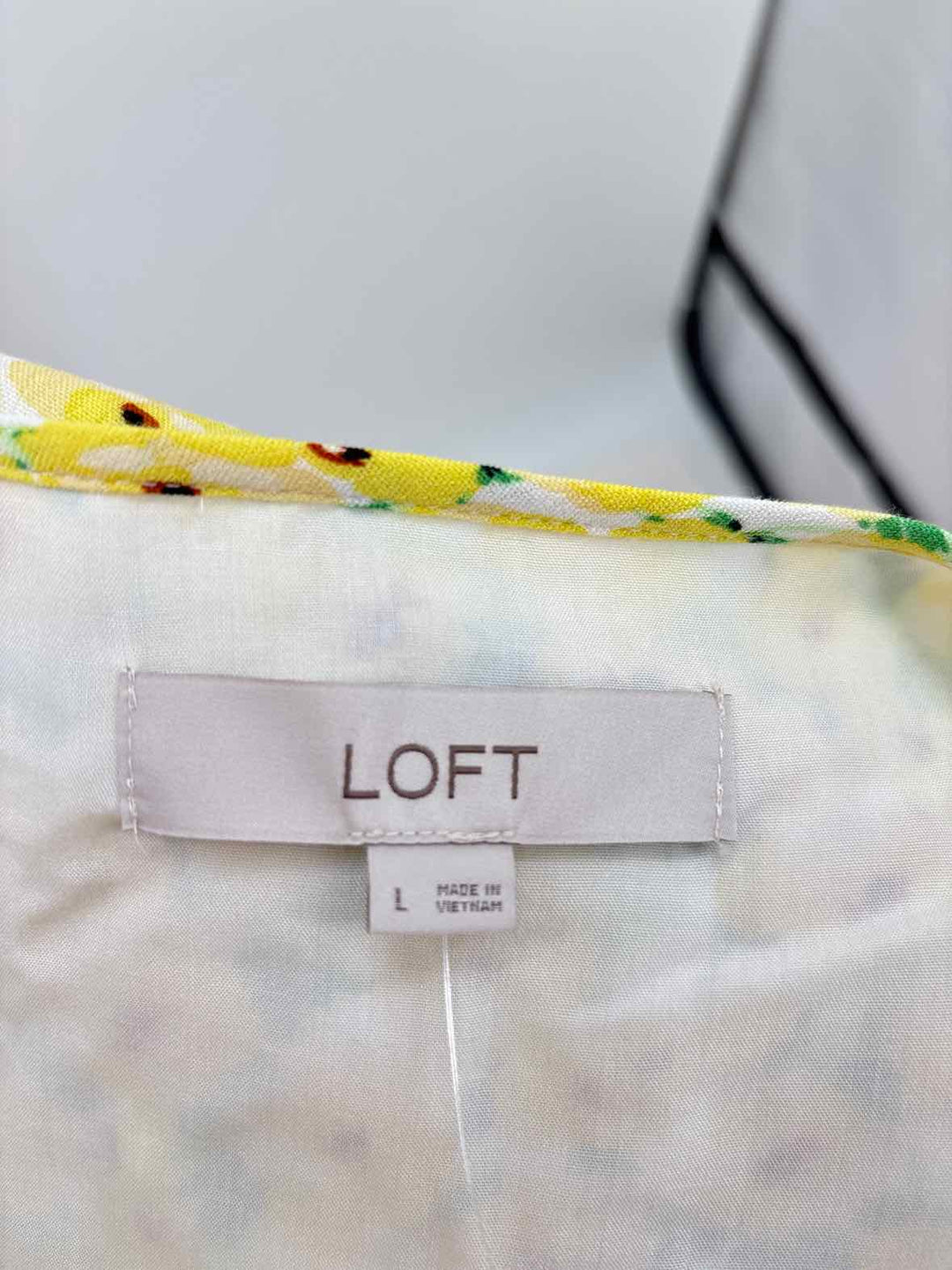 Size L LOFT Yellow Dress