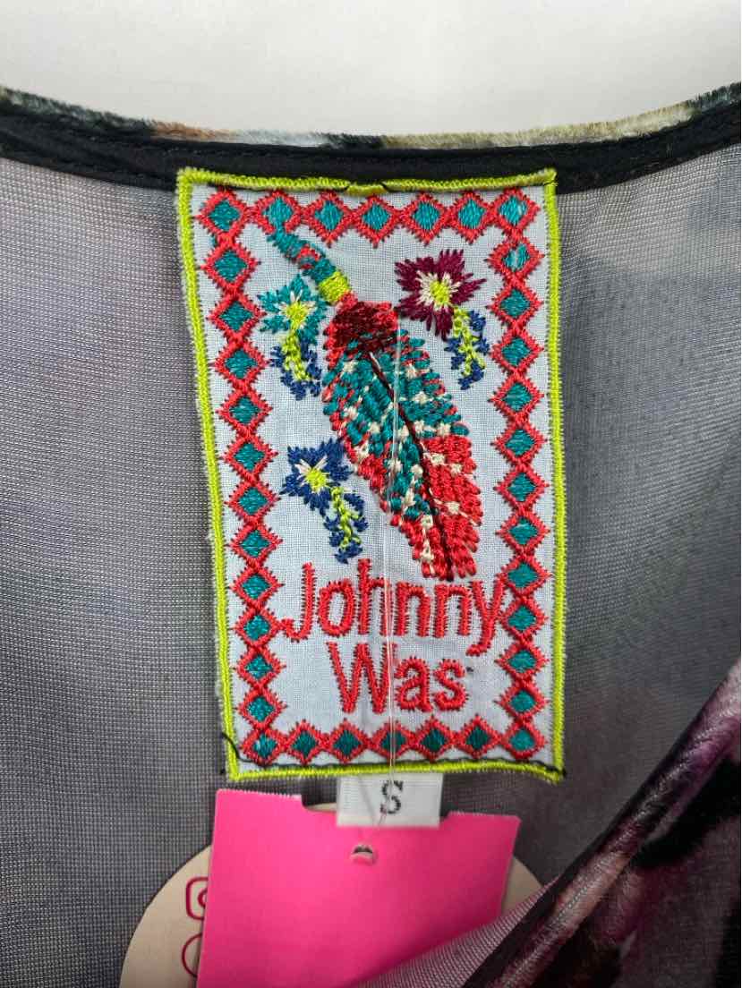 Size S Johnny Was Black Print Shirt