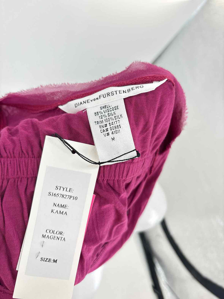 Size M DIANE VON FURSTENBERG Purple Shirt