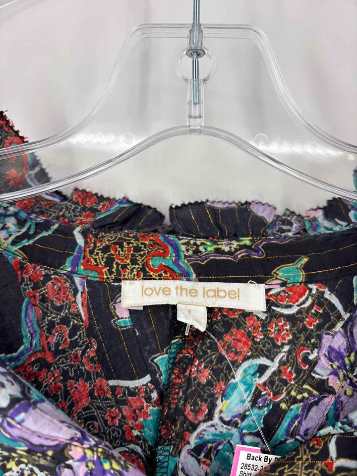 Size L LOVE THE LABEL Multi-Color Shirt