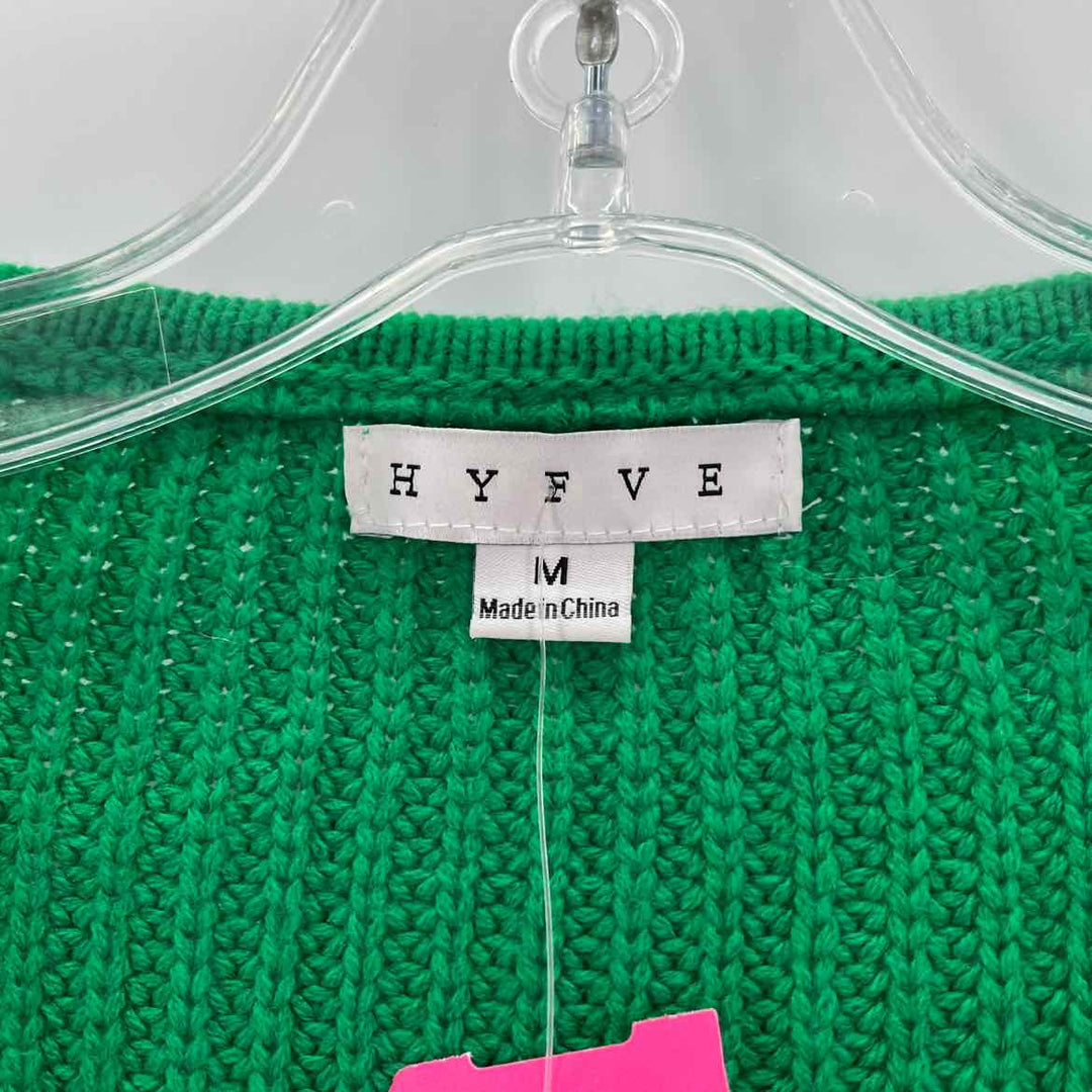 Size M HYPE Green Knit Sweater