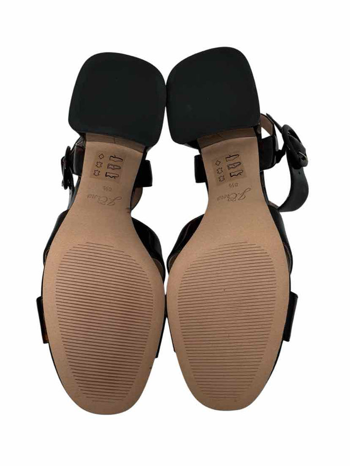 Shoe Size 8.5 J Crew Brown Print Sandals