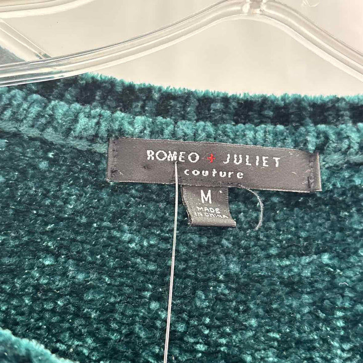 Size M ROMEO & JULIET Forest Green Chenille Jacket