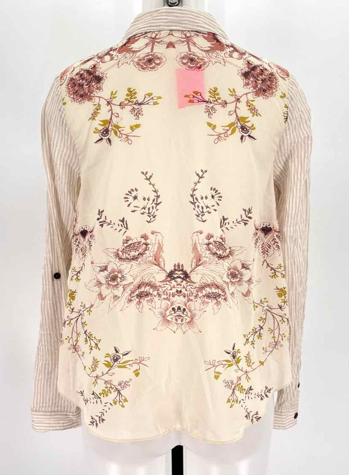 Size XS FREE PEOPLE Ivory Shirt
