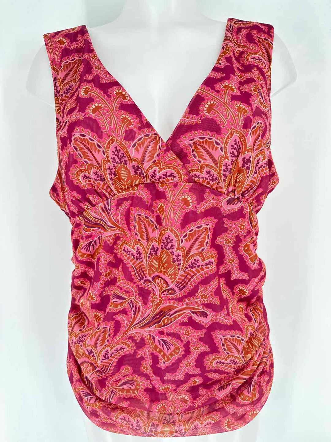 Size XL Anthropologie PINK PRINT Shirt