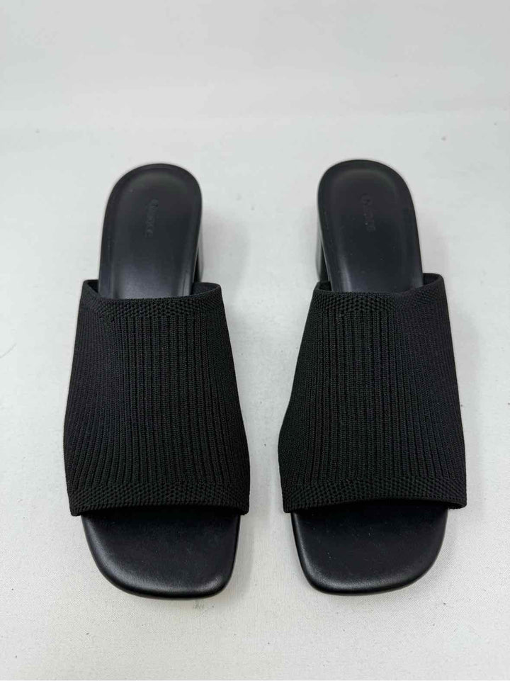 Shoe Size 7 QUINCE Black Mules