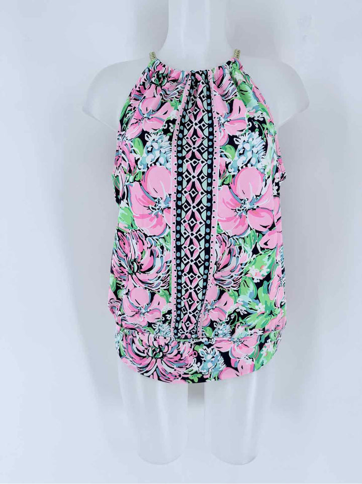 Size M Lilly Pulitzer PINK PRINT Shirt